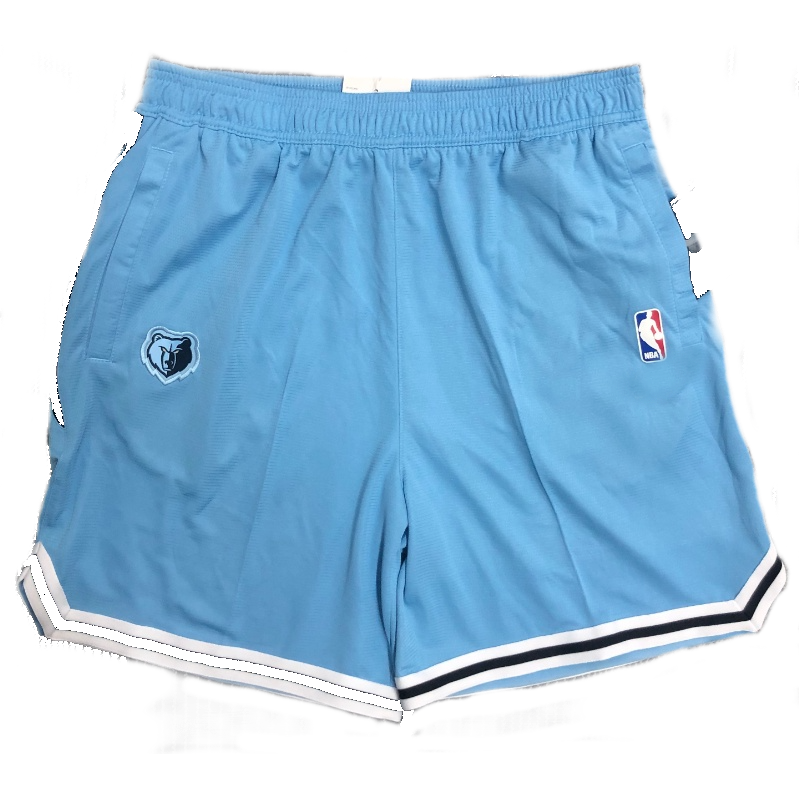 Баскетбольные шорты NBA Мемфис Гриззлис голубые тренировочные фото 1 &mdash; FormaBasket