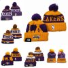 шапка NBA вязаная теплая Лос-Анджелес Лейкерс фото 1 &mdash; FormaBasket