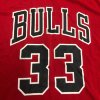Футболка NBA с короткими рукавами Чикаго Булс № 33 Скотти Пиппен красная фото 8 &mdash; FormaBasket