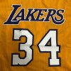 Футболка NBA с короткими рукавами Лос-Анджелес Лейкерс №34 Шакил ОНил желтая фото 9 &mdash; FormaBasket