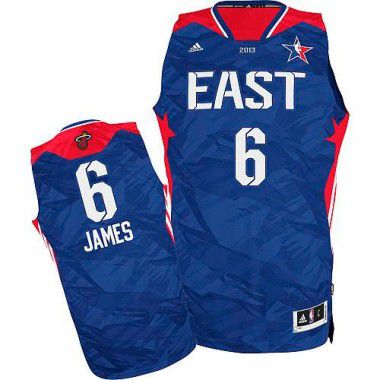 Баскетбольная майка NBA Олл Стар 2013 № 6 Леброн Джеймс синяя swingman REV30 &mdash; FormaBasket