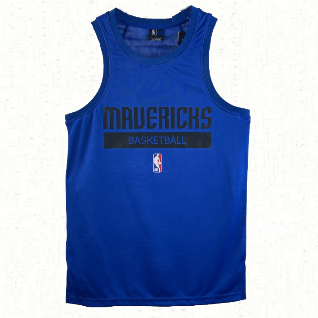 Разминочная баскетбольная майка NBA Даллас Маверикс синяя фото 1 &mdash; FormaBasket