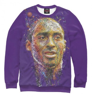 свитшот кофта НБА Лос-Анджелес Лейкерс фиолетовая Kobe portrait &mdash; FormaBasket